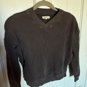 Madewell Waffle High V-Neck